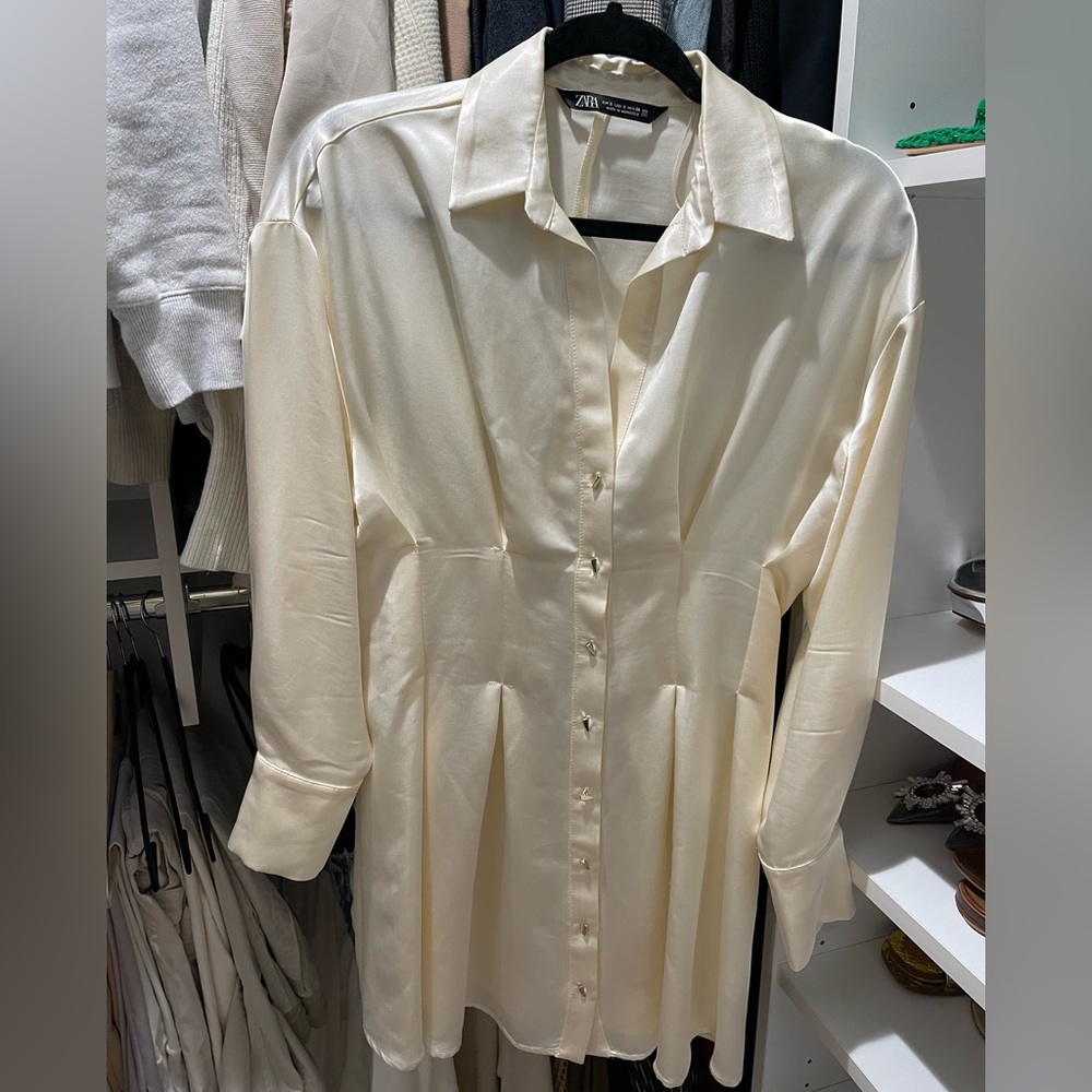 Cream Zara dress